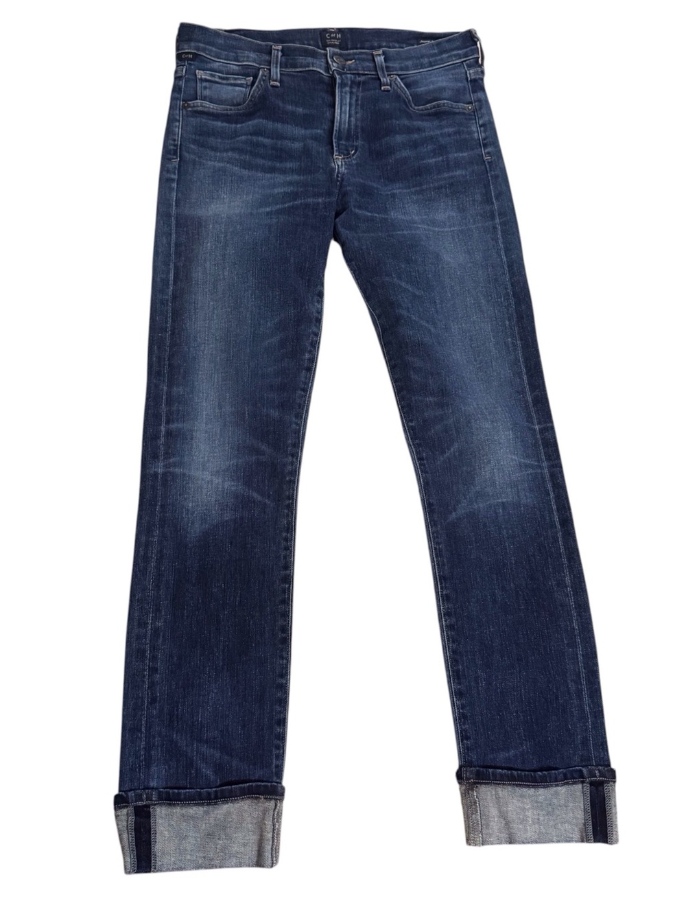 Citizens Of Humanity Size 26 Jazmin Ankle Cuffed Slim Straight Jeans Denim